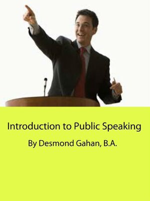 cover image of Introduction to Public Speaking